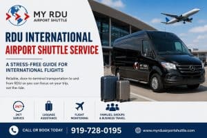 RDU international airport shuttle service from My RDU Airport Shuttle