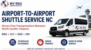 Airport-to-airport shuttle service NC by My RDU Airport Shuttle