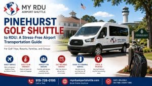 Pinehurst golf shuttle to RDU by My RDU Airport Shuttle