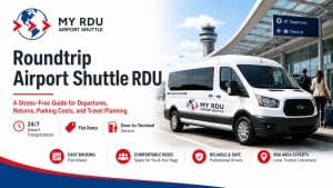 Roundtrip airport shuttle RDU service by My RDU Airport Shuttle