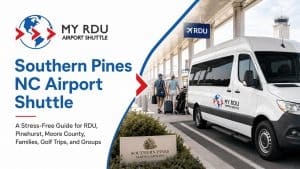Southern Pines NC airport shuttle by My RDU Airport Shuttle